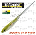 Dropshot bait Cormoran K-DON S2 Spearl Tail - color yellow flitter