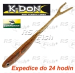 Dropshot bait Cormoran K-DON S3 Double Tail - color dark brown