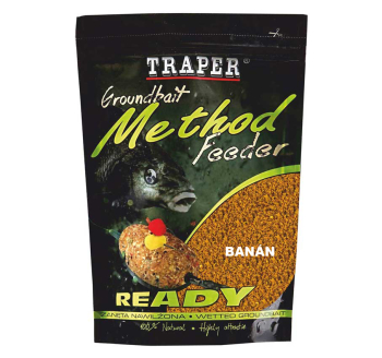 Wetted groundbait Traper Method Feeder - Banana - 750 g