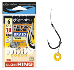 Rig Kamatsu Method Feeder Braid - Chinu - Silicone Ring