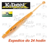 Dropshot bait Cormoran K-DON S5 Tricky Tail - color white orange