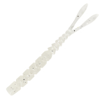 Mustad AJI Worm - Pilo - Pilo - color White Glow Glitter (MAJI-PILO-2-7)