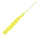 Mustad AJI Worm - Plu - Plu - color UV Clear Chatreuse (MAJI-PLU-2-5)