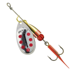 Spinner Cormoran Bullet - silver / red dots