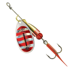Spinner Cormoran Bullet - silver / red stripes