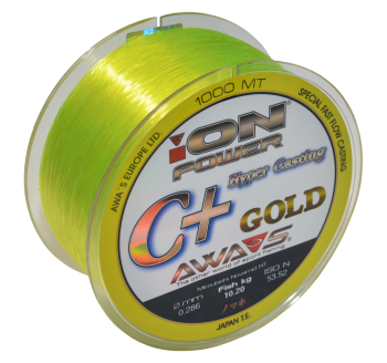 Fishing line Awa-S ION Power C+ Hyper Casting GOLD