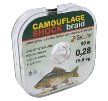 Braided line Broline® Carp Dyneema Camouflage Shock