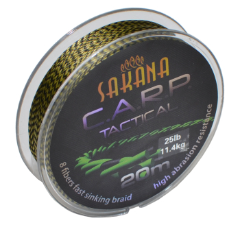 Braided line York Sakana C.A.R.P. Tactical - color green