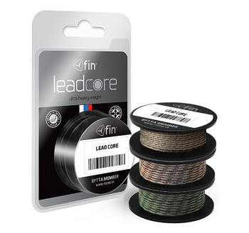 Braided line Delphin LEADCORE - color brown