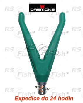 Rod rest ending rubber with thread Daemons - V - color green