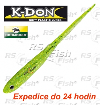 Dropshot bait Cormoran K-DON S2 Spearl Tail - color green chatreuse - 5 pcs