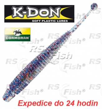 Dropshot bait Cormoran K-DON S5 Tricky Tail - color blue red shiner - 5 pcs