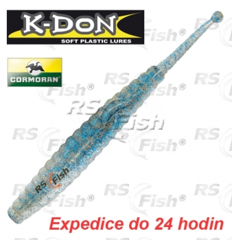Dropshot bait Cormoran K-DON S8 Slugtail - color blue flitter - 5 pcs