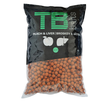 Boilies TB Baits 10 kg - Peach & Liver Ø 24 mm