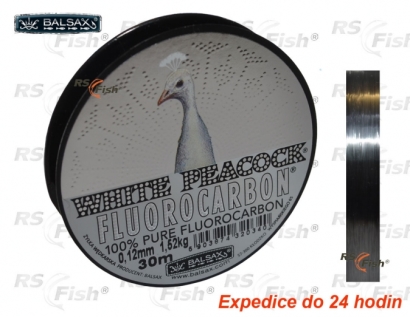 Fishing line Balsax White Peacock Fluorocarbon