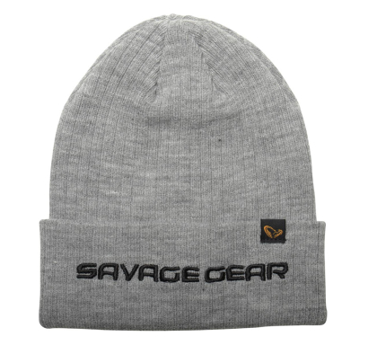 Hat Savage Gear Fold-Up Beanie Light Grey Melange