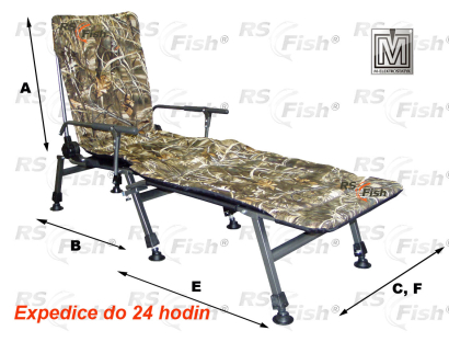 Armchair F5R + footstool - color camouflage