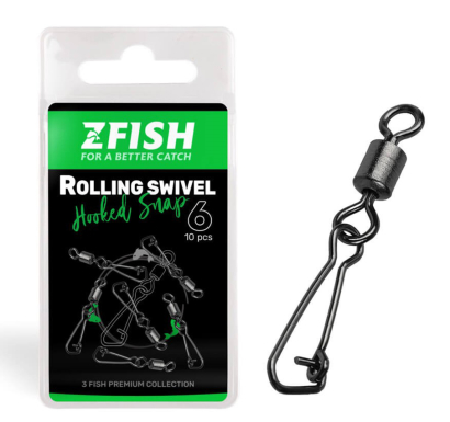 Rolling Swivel & Hooked Snap