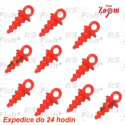 Boilie stops Carp Zoom PoP Up Peg - color red