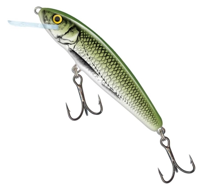 Wobbler Salmo Minnow - color Olive Bleak