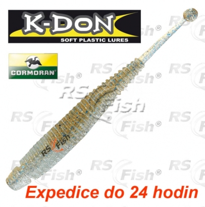 Dropshot bait Cormoran K-DON S5 Tricky Tail - color blue flitter - 5 pcs