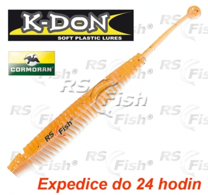 Dropshot bait Cormoran K-DON S5 Tricky Tail - color white orange - 5 ks