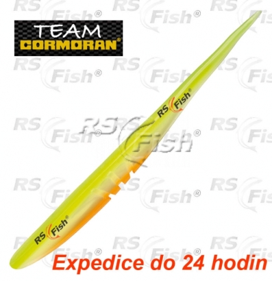 Dropshot bait TC Slick Worm SB5 - color white yellow