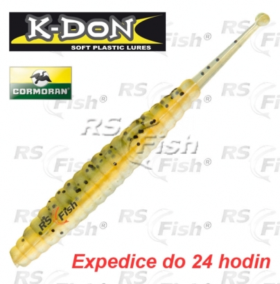 Dropshot bait Cormoran K-DON S8 Slugtail - color natural perch - 5 pcs