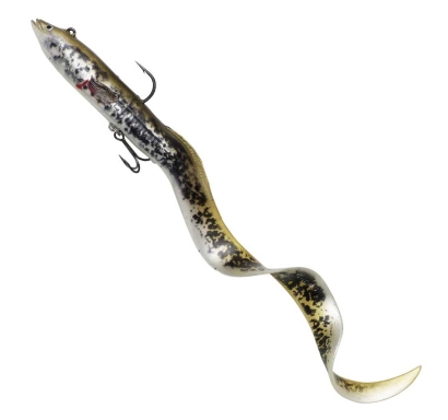 Savage Gear Gear 4D Real Eel - color Olive Pearl