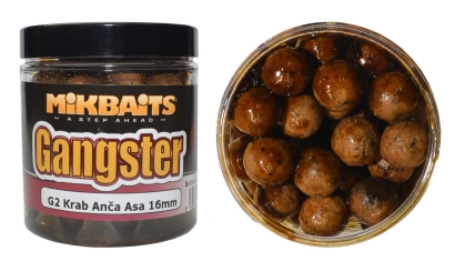 Boilies in dip Mikbaits Gangster G2 - Crab / Anchovy - 16 mm
